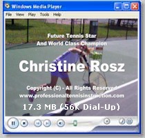 CLICK HERE To Watch Christine's Tennis Video!